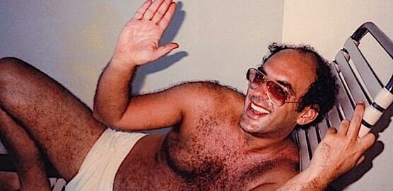 Legendary talent manager Shep Gordon, the subject of the documentary Supermensch, lounges topless, in a very 1970s-esque pose
